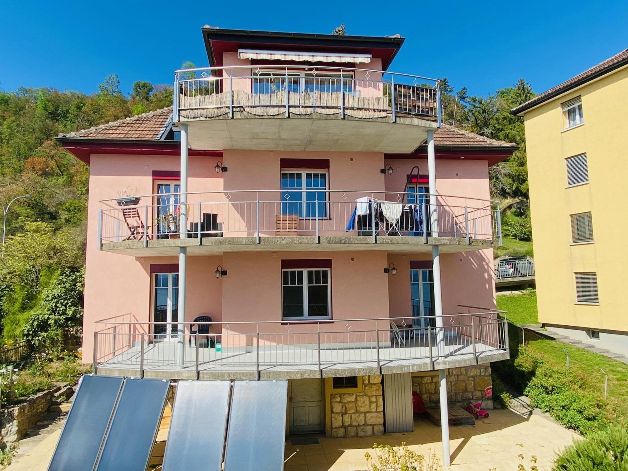 Ferienwohnung Chez Carole Neuenburg Exterior foto
